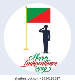 Republic of the Congo Independence Day. 15 August. 15th August. Independence, National Day, Flag, Typographic Design, Creative Concept. Template for Banner, Poster, Advertising, Greeting card.