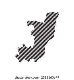 Republic of the Congo Map Icon Element  Illustration Design