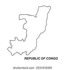 republic of the congo map icon vector illustration design