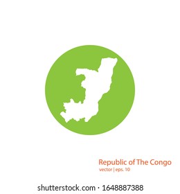 Republic of The Congo Maps Logo Design Vector Template