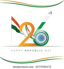 Republic day 2025 india minimal design