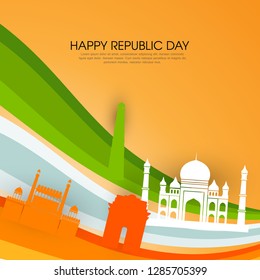 Republic Day , 26 January - Vector Background. 