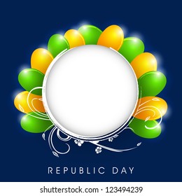 Republic Day background with space for your text. EPS 10.