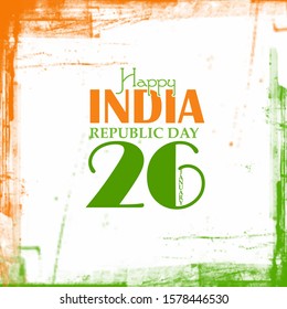 Republic day celebration,26 january 
white background