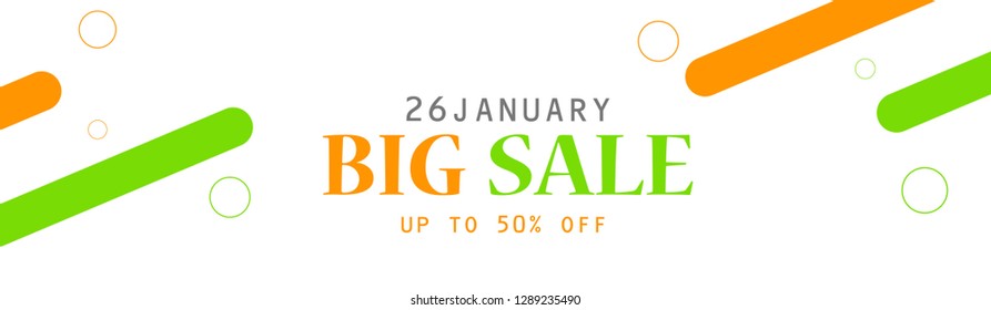 Republic day concept with text 26 January