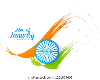 republic day illustration card ,banner ,poster. happy republic day card. 26 January vector Illustration banner.