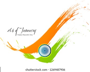 republic day illustration card ,banner ,poster. happy republic day card. 26 January vector Illustration banner. - Vector 