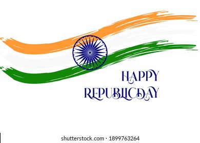 Republic day of India background Celebration, 26 January India Republic Day background with indian flag tri color  concept .Suitable for greeting card, poster and banner.
