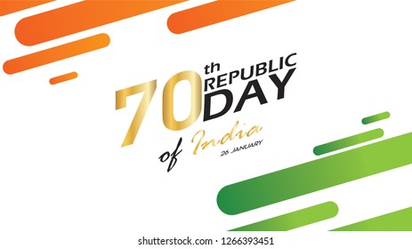 Republic Day of India background design banner or poster. 26 th January vector illustration