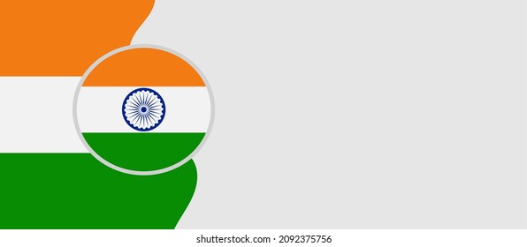 Ilustración vectorial de fondo del Día de la República India y área de espacio de copia. Adecuado para ser colocado en contenido con ese tema.