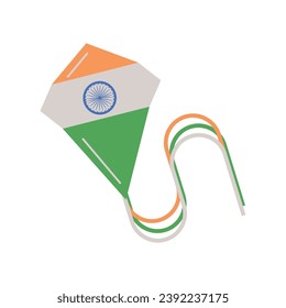 ilustración de kite de la bandera india del día republicano