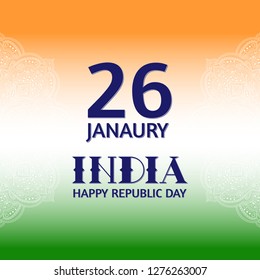 Republic Day of India illustration vector. Festival celebration concept for 26th January. 