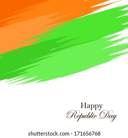  Republic Day India Three Color Flag Abstract background.Eps10