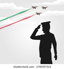 Republic Day of Italy (Italy: Festa della Repubblica Italiana). Celebrated annually on June 2 in Italy. vector illustration