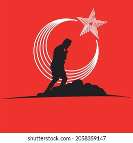 Republic Day Turkey. 29 october Turkish Republic Day, happy holiday. Vector illustration Ataturk Kocatepe 