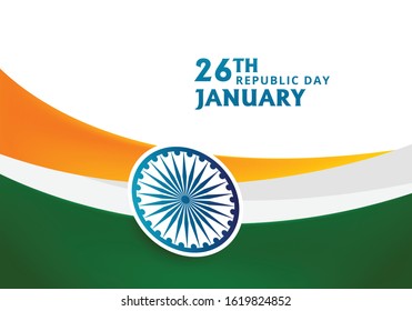 Republic Day vector design 26th January, 2020