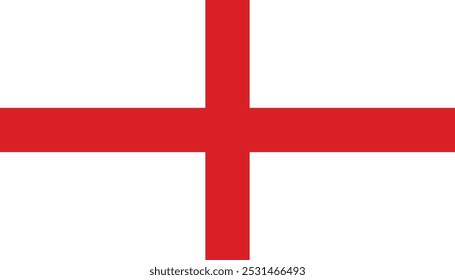 Republic of The England flag. Vector design