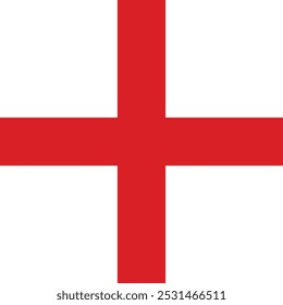 Republic of The England flag. Vector design