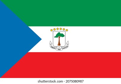 Republic of Equatorial Guinea flag vector icon