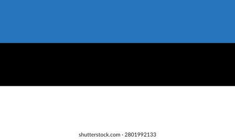 Republic of Estonia, Estonia flag, flags of the world, 24 february 1918, independence day, flag design horizontal stripes, blue, black, white,