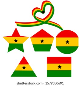 Republic of Ghana Independence Day Vector Template Design Illustration. Concept of Ghana Independence day. Template for background, banner, card, poster with text inscription. 6 December
