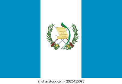 Icono vectorial de bandera de la República de Guatemala