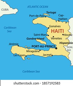 USHaiti Map Understanding Connections Republic Haiti Vector Map 260nw 1857192583