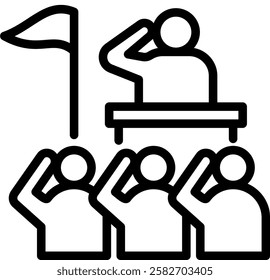 Republic Icon Element For Design