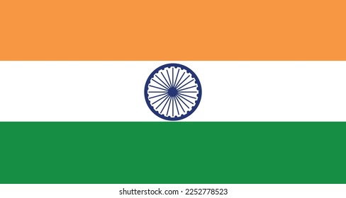 Flaggenbild-Design der Republik Indien-Illustration