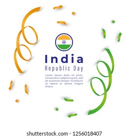 Republic of India Independence Day Vector Template Design Illustration