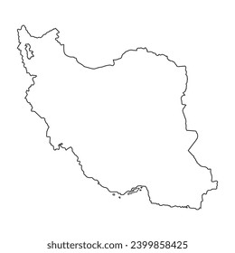 Republic of iran map icon vector illustration symbol design