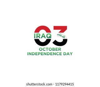 Republic of Iraq Independence Day Design. Happy Independence Day Republic of Iraq Vector Greeting Card.5k