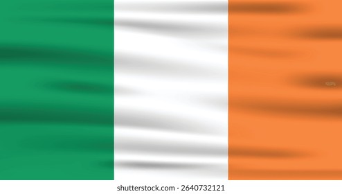 Republic Ireland Flag Vector Icon Design