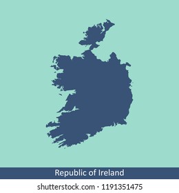 Republic of Ireland map vector