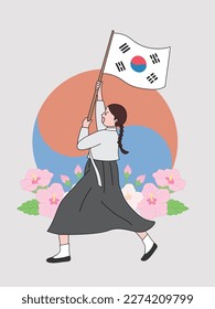 Republic of Korea long live the independence of Korea