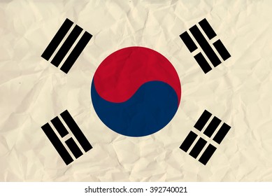 Republic of Korea  paper  flag