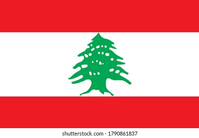 Republic of Lebanon flag. Pray For Lebanon and Pray For Beirut.