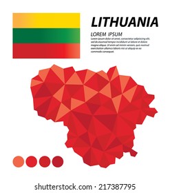 Republic of Lithuania geometric concept design