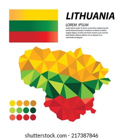 Republic of Lithuania geometric concept design