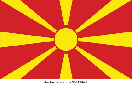 Republic of Macedonia flag