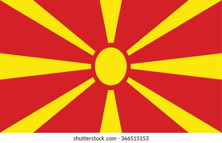 Republic of Macedonia Flag