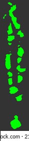 Republic of the Maldives vector map silhouette isolated on black background. High detailed illustration. Muslim country in Asia.