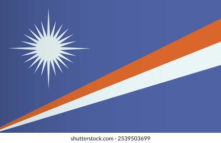 Bandeira das Ilhas Marshall. Identidade do país