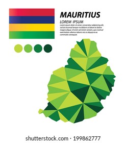 Republic of Mauritius geometric concept design