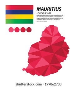 Republic of Mauritius geometric concept design