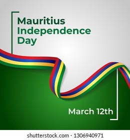 Republic of Mauritius Independence Day Vector Template Design Illustration 