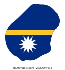 Republic of Nauru flag simple illustration for independence day or election