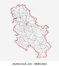 Republic of Serbia - road map