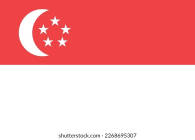 Republic of Singapore national flag
vector illustration