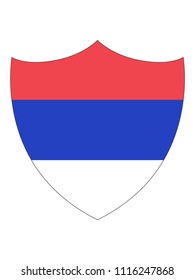 Republic of Srpska Shield Flag